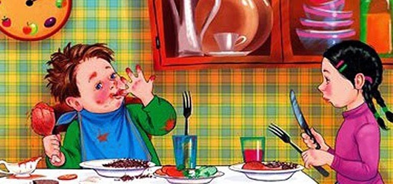 table etiquette for children